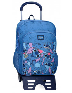 MOCHILA ADAP. 40CM 2C. C/CARRO. HAPPY STITCH